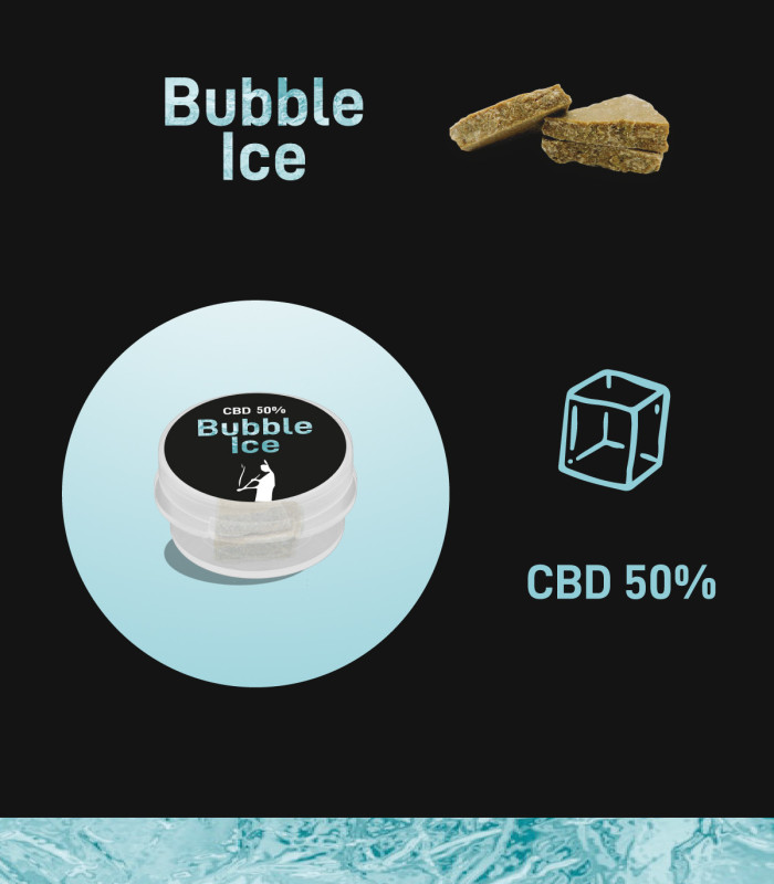 Bubble Ice - Più potente Hashish CBD online 100% legale e naturale