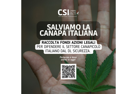 SALVIAMO LA CANAPA E CANNABIS LIGHT ITALIANA